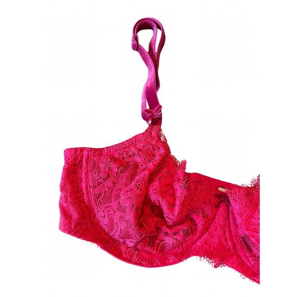 Victoria’s Secret Dream Angels Push-Up Red Lace Underwire Bra Size 34D 0595B - Picture 2 of 8